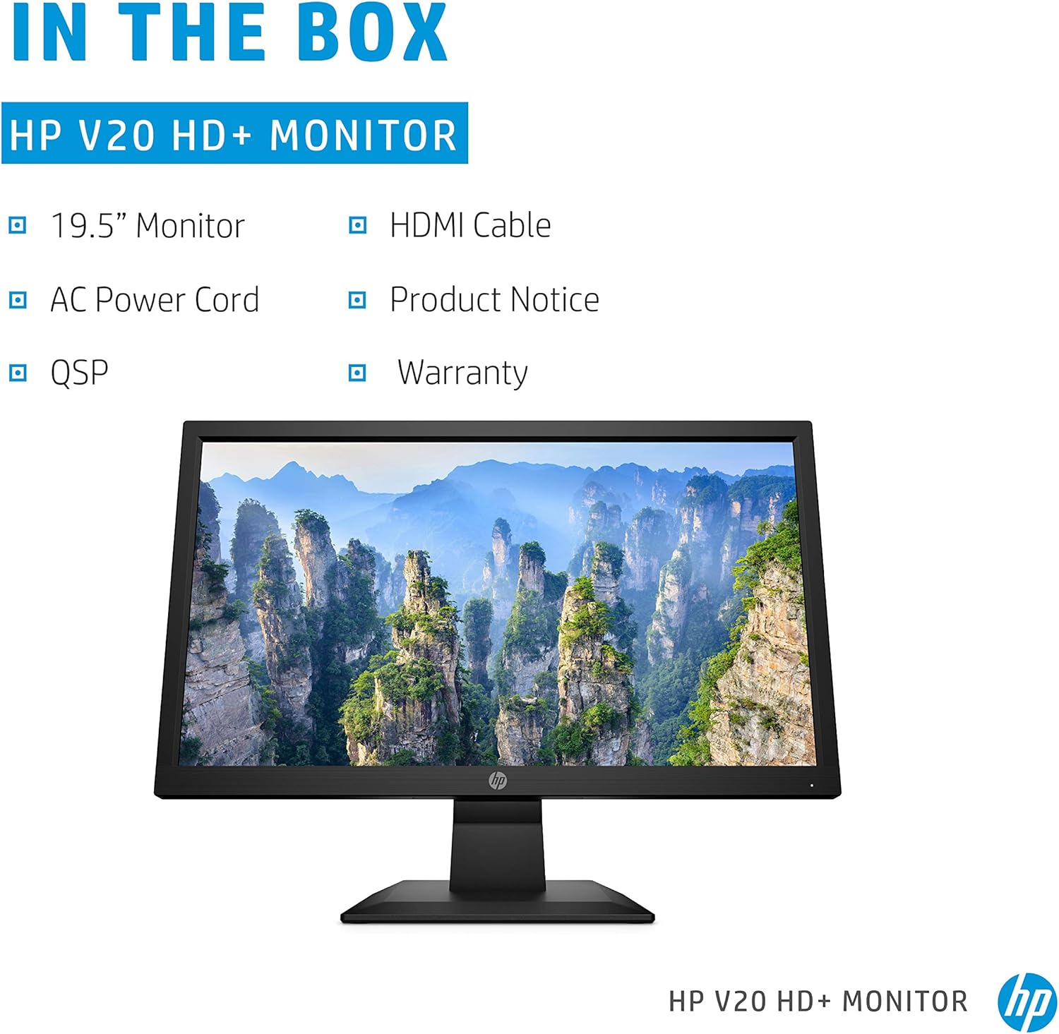 LED MONITOR HP V20 HD