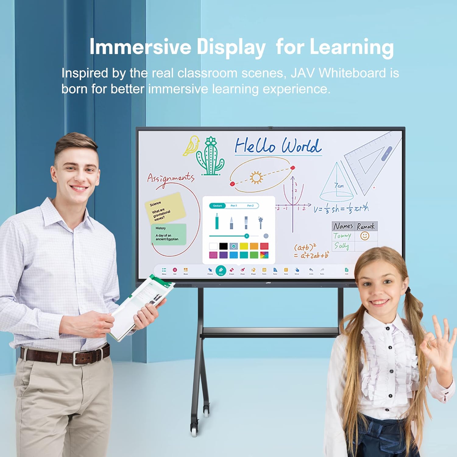 JAV Smart Board 75" Smartboard Interactive Whiteboard