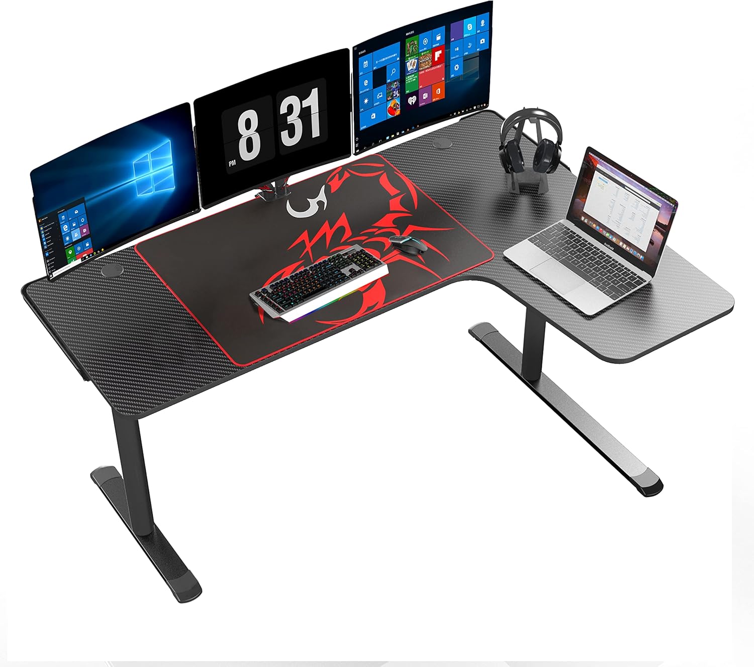 GAMING TABLE DESIGNA ERK-L60R-B-V2