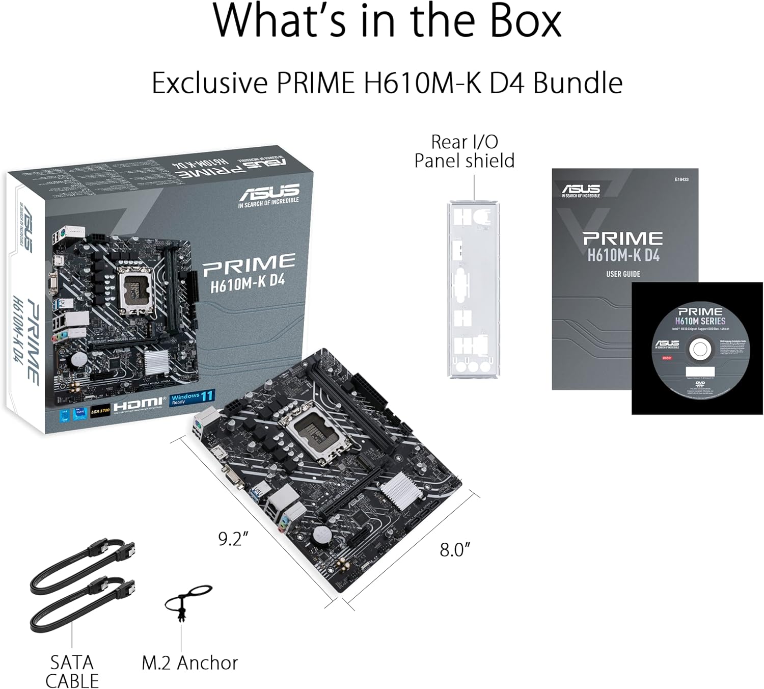 M.B ASUS PRIME H610M-K D4