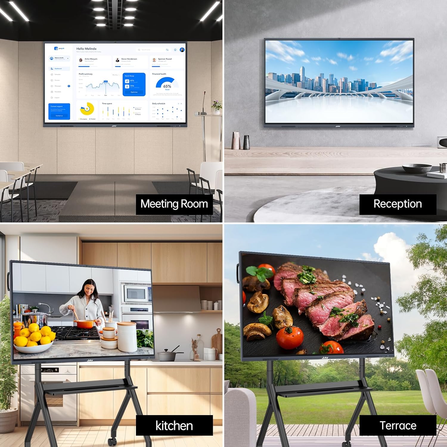 JAV Smart Board, 65'' 4K UHD Interactive Whiteboard