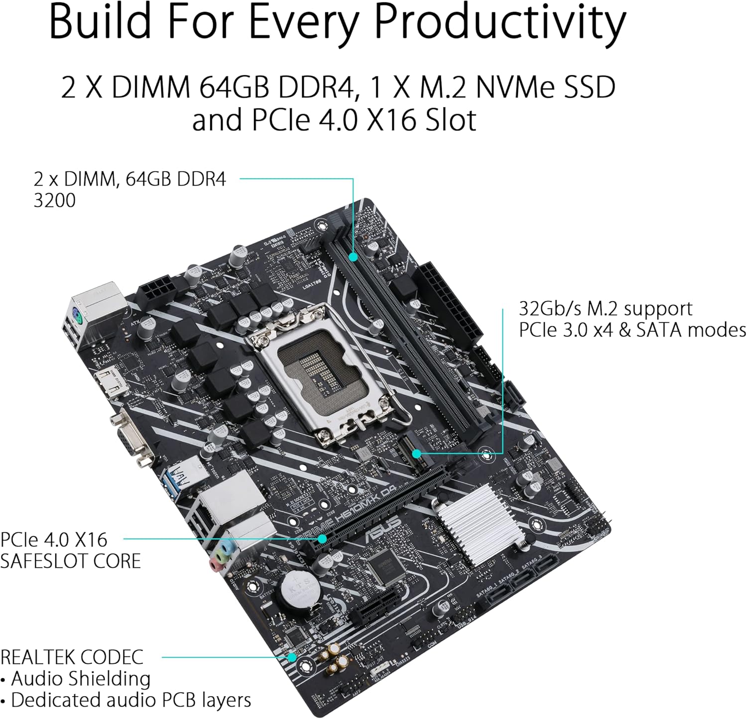 M.B ASUS PRIME H610M-K D4