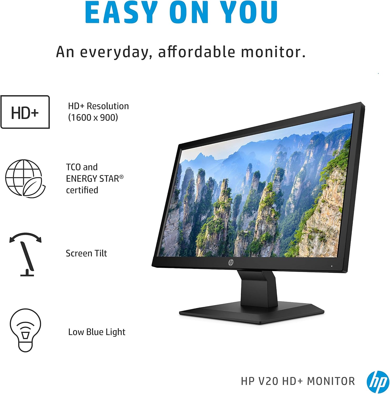 LED MONITOR HP V20 HD
