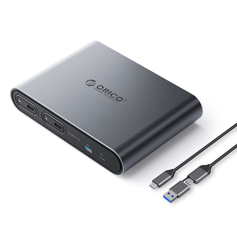 ORICO PTM2-GY Upgraded 12-in-1 Docking Station with M.2 SSD Enclosure