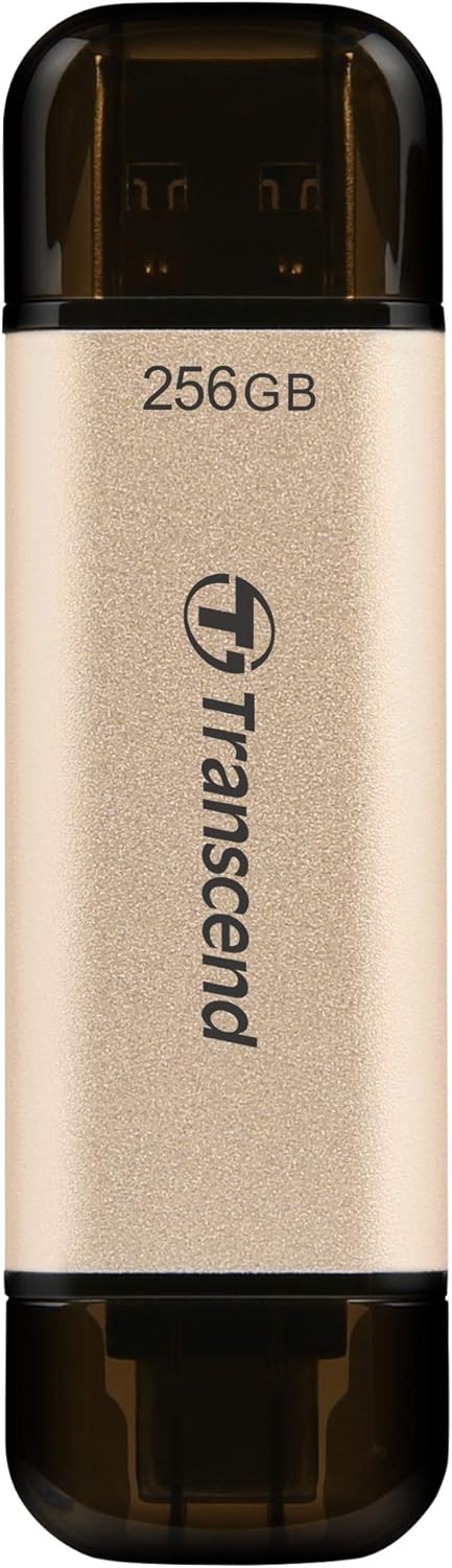 Transcend JF930  Dual USB C Flash Drive for iPhone/iPad/Mac/Windows, Android/Tablet/PC/Gaming Console, Photo Stick Up to 420MB/s, USB 3.2 Thumb Drive