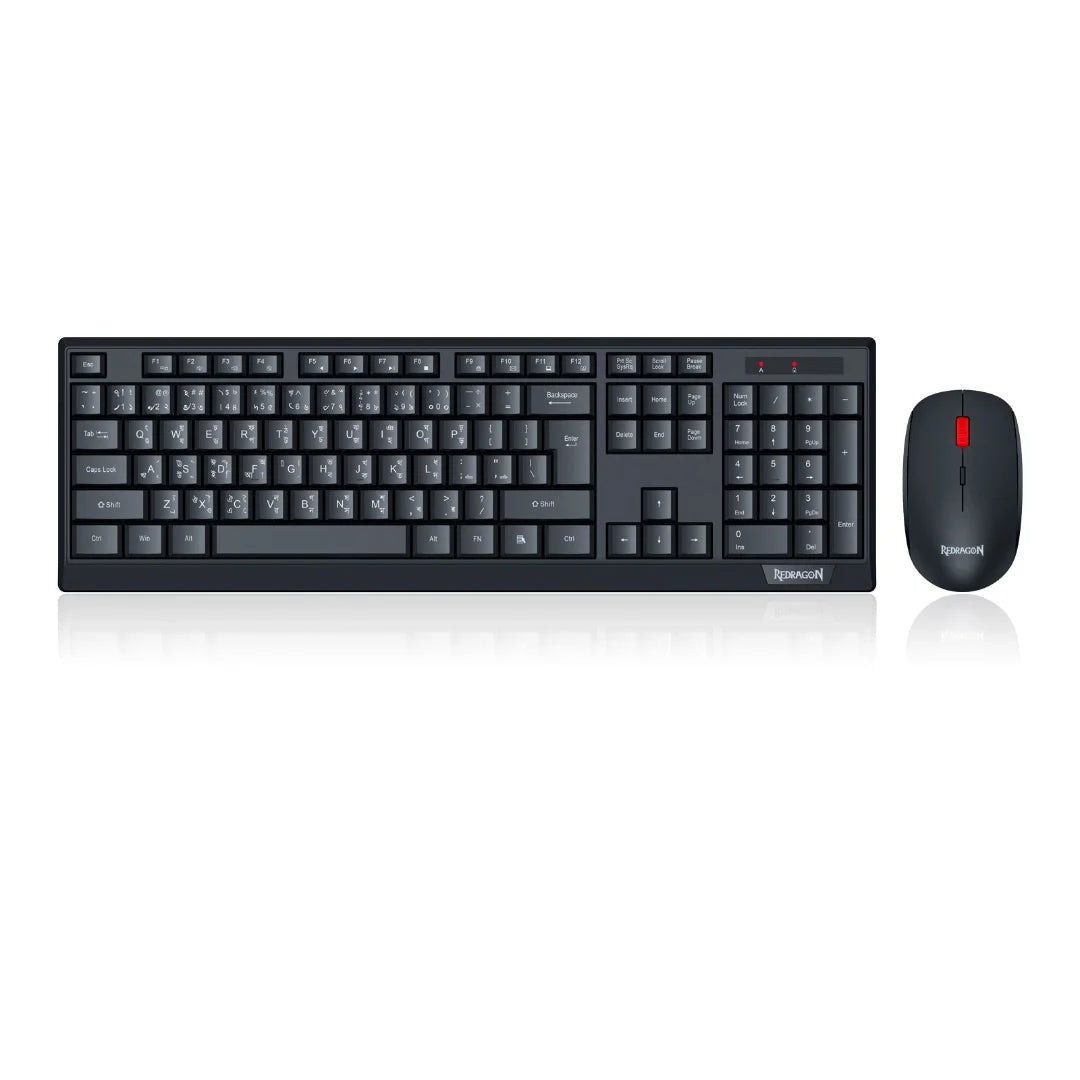 REDRAGON BS-8343 Wireless Keyboard and  Mouse Combo, Arabic layout