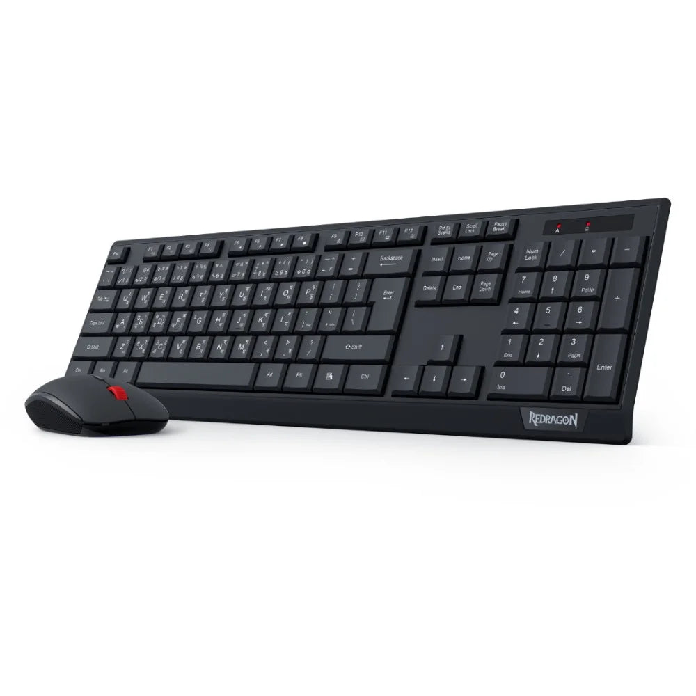 REDRAGON BS-8343 Wireless Keyboard and  Mouse Combo, Arabic layout