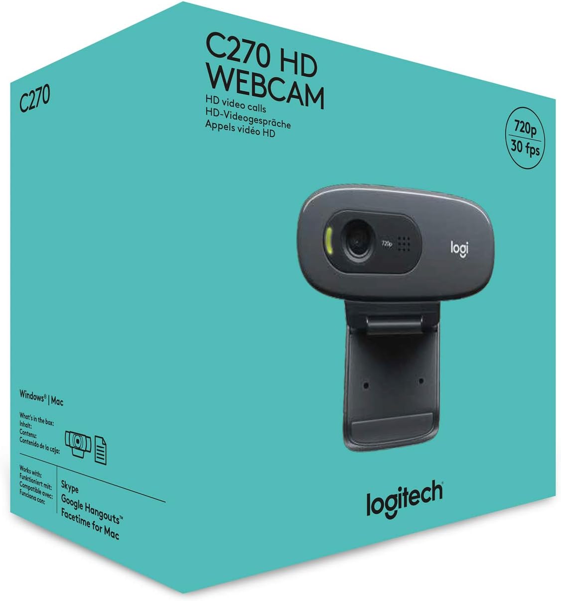 LOGITECH HD Webcam C270 - USB
