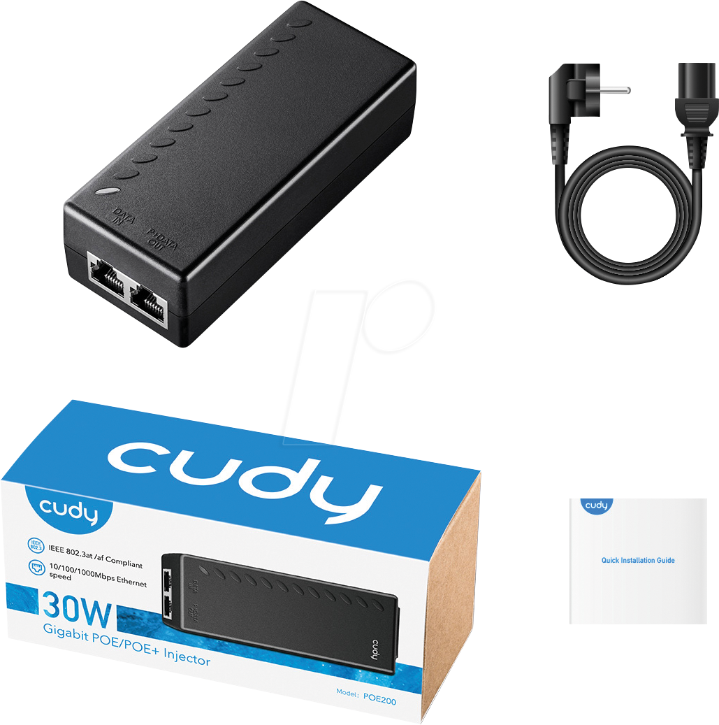 CUDY POE200 30W Gigabit PoE+ Injector