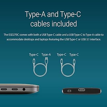 TRANSCEND EXTERNAL SSD ESD270C USB3.1