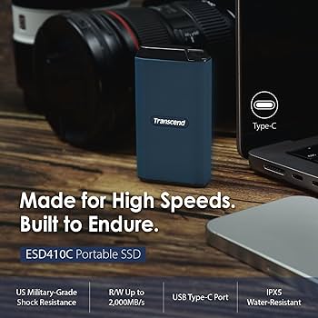 TRANSCEND EXTERNAL SSD ESD410C USB 20GBPS