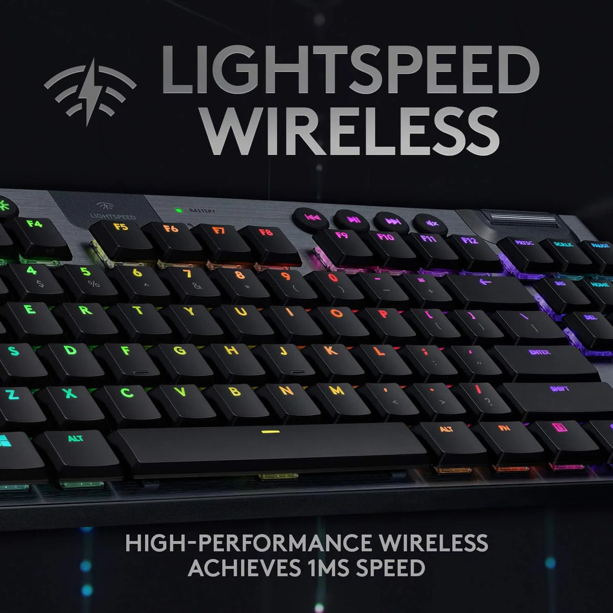 Logitech G915 X LIGHTSPEED TKL – Ultra-Slim Wireless RGB Mechanical TKL with Tri-Mode, GL Switches, and KEYCONTROL