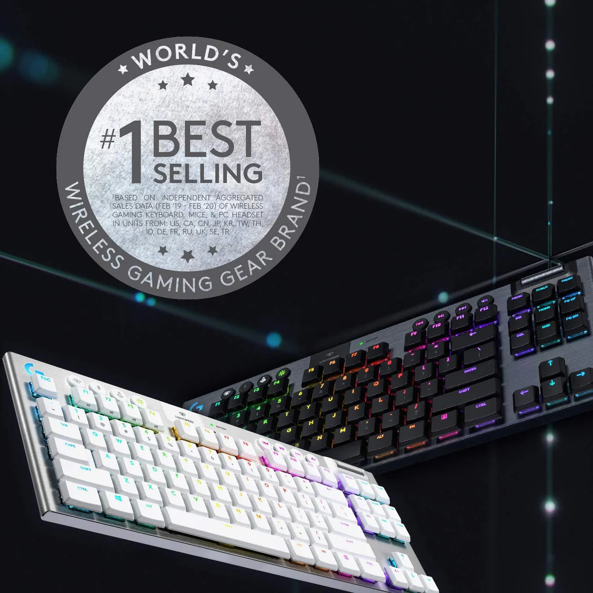 Logitech G915 X LIGHTSPEED TKL – Ultra-Slim Wireless RGB Mechanical TKL with Tri-Mode, GL Switches, and KEYCONTROL