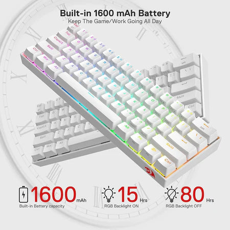 ReDragon K530 RGB PRO DRACONIC ELITE WIRELESS ( GREY)