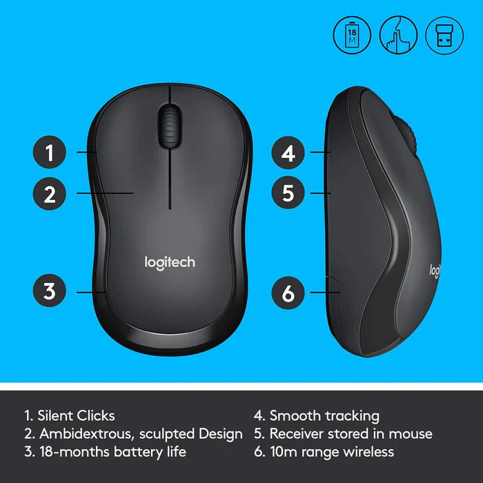 Logitech M220 Silent Wireless Mouse
