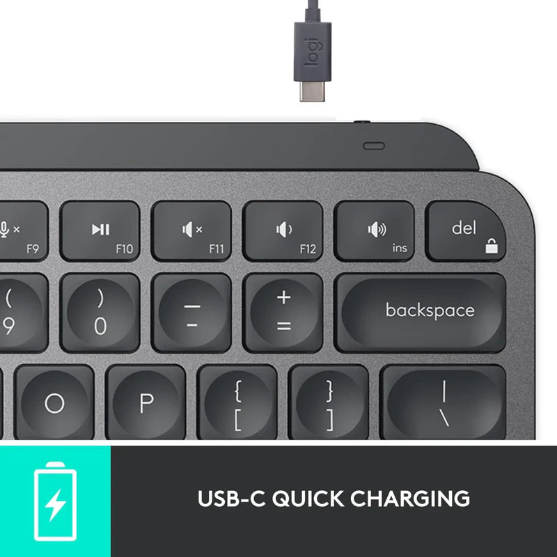 Logitech MX Keys Mini Wireless Keyboard-GRAPHITE-ARABIC