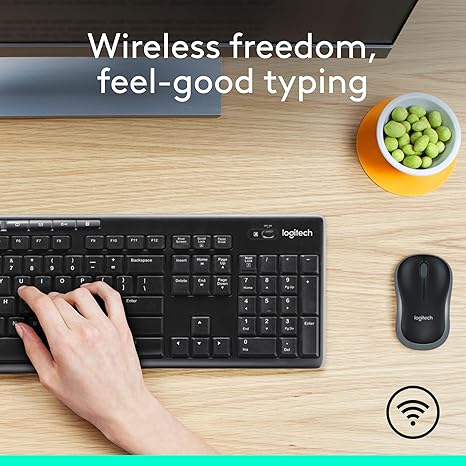 Logitech MK270 Wireless keyboard and Mouse Combo - Arabic
