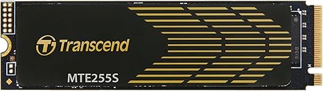 Transcend MTE255S  Gaming SSD with Heatsink, Up to 7,400MB/s, for PS5, Desktops, Laptops, M.2 2280 PCIe 4.0 NVMe Gen4x4 Internal Solid State Hard Drive, 3D TLC NAND, High-Speed Internal SSD