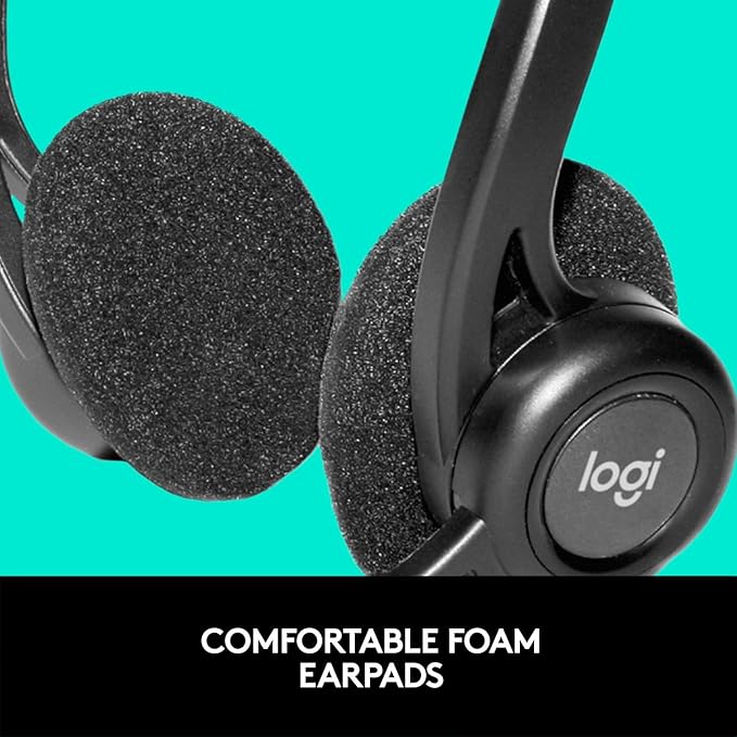 Logitech 960 USB Computer Headset, Black
