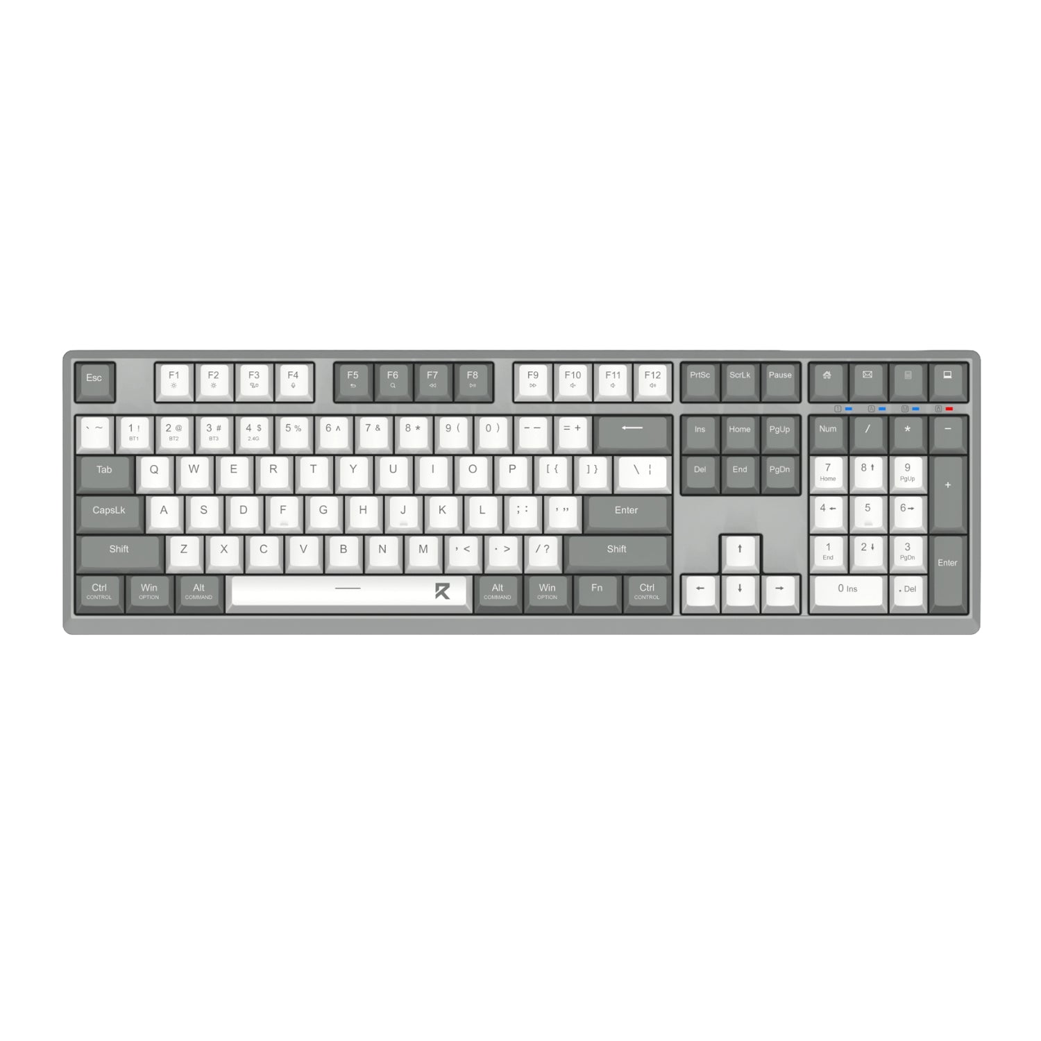 REDRAGON BK-7485-108 key Wireless Scissor Key Structure Keyboard 2.4G+BT, Arabic layout