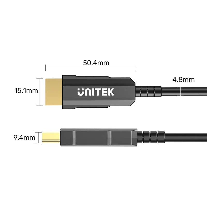 UNITEK C11072BK 4K 60Hz HDMI Fiber Optic Cable