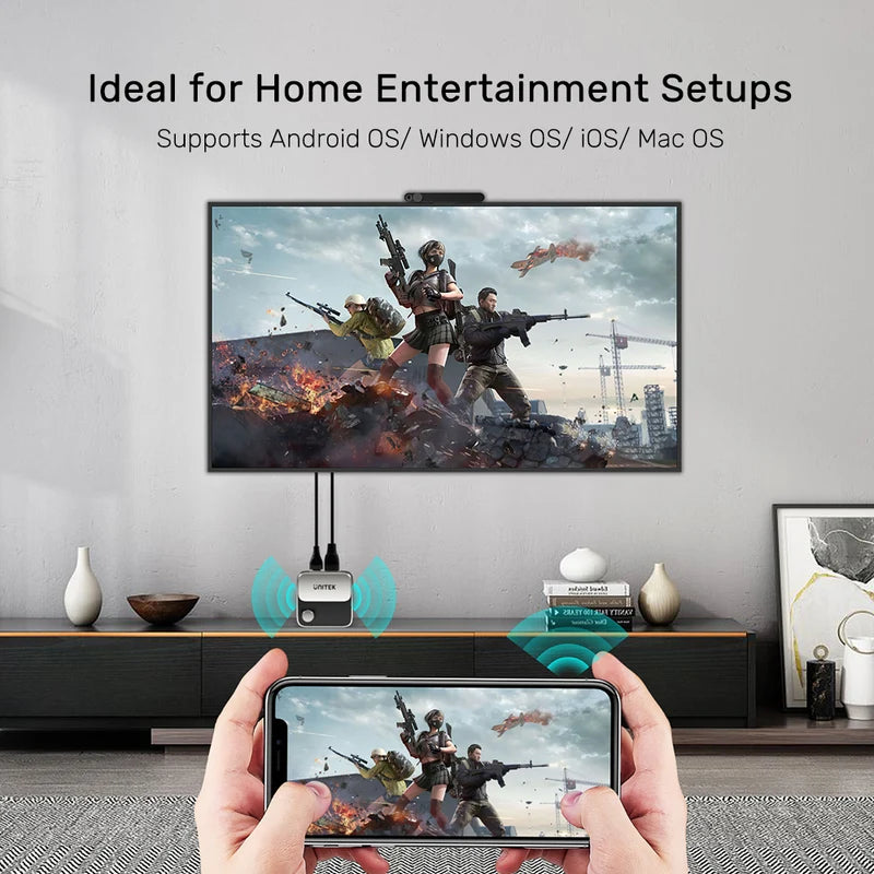 UNITEK V1162B01 Wireless Screen Mirroring Device