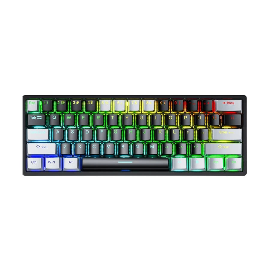 Aula F3261 RGB Hot SwapWired Gray & Black Mechanical Gaming Keyboard (Red Switch)