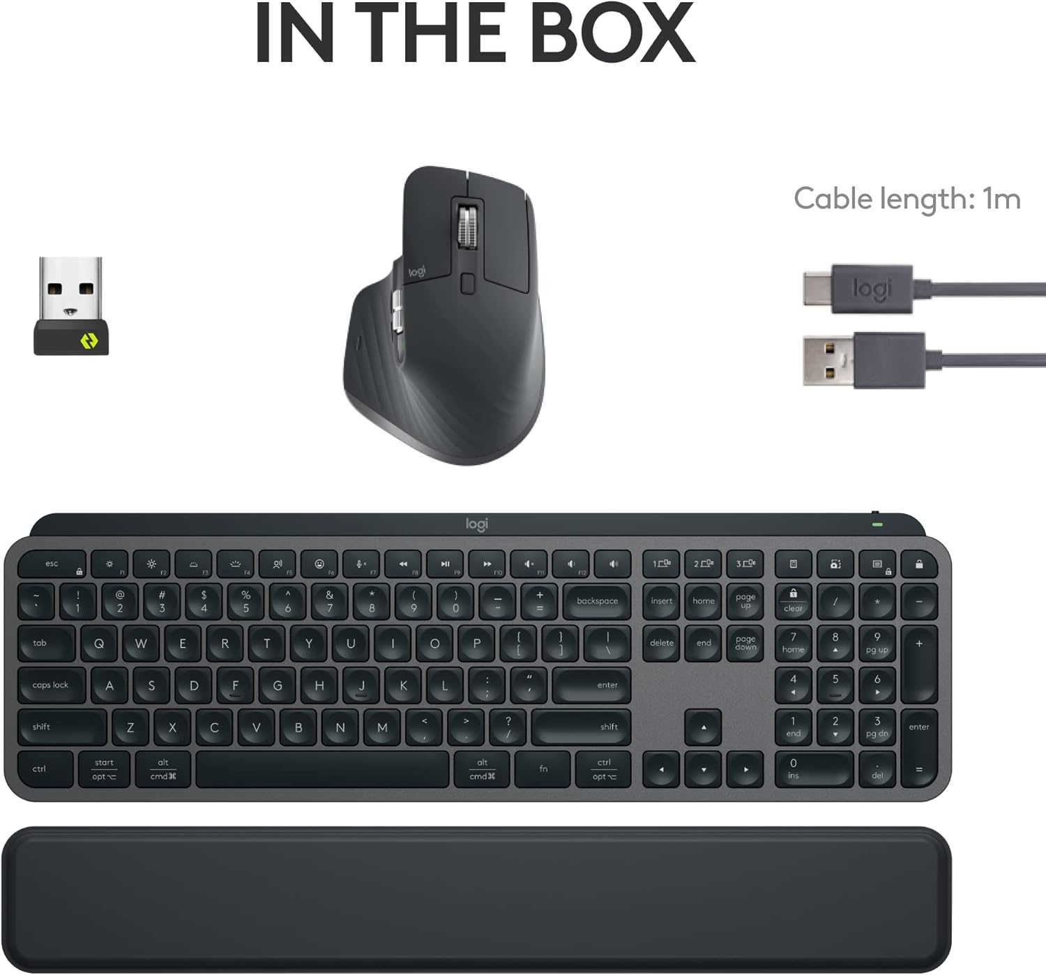 Logitech MX Keys S Bluetooth Combo Wireless Keyboard-GRAPHITE-ARA