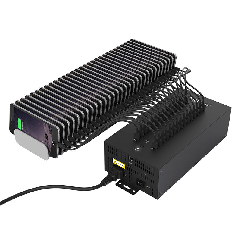 ORICO IH30P-BK 30 Port USB2.0 Industrial HUB with Data Cable and Removable Hanger