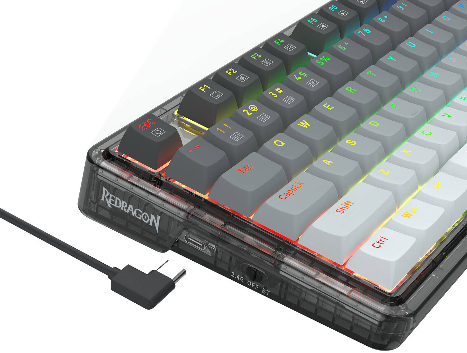ReDragon K673GG-RGB-PRO 75% gasket Mechanical Keyboard WIRED