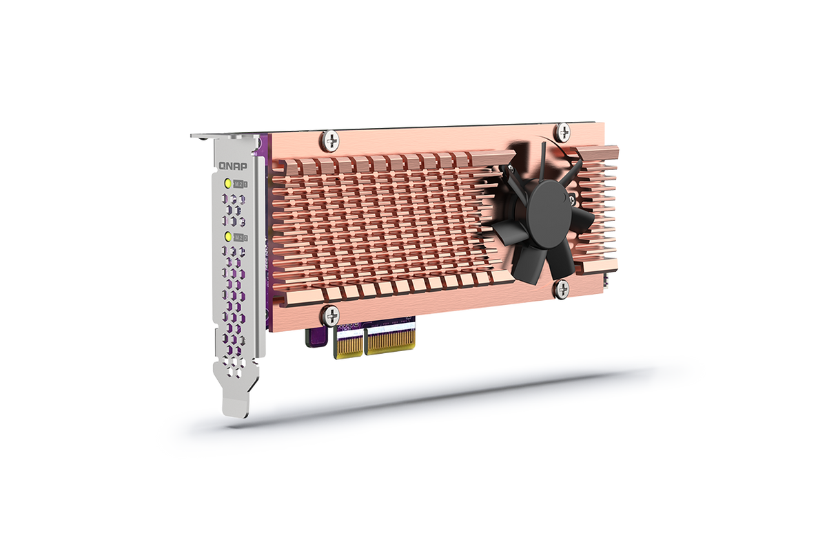 QNAP QM2-2P-244A a PCIe 2.0 Expansion Card