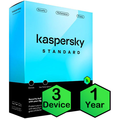 Kaspersky Standard ME 3-Dvc 1Y Bs BOX Without CD