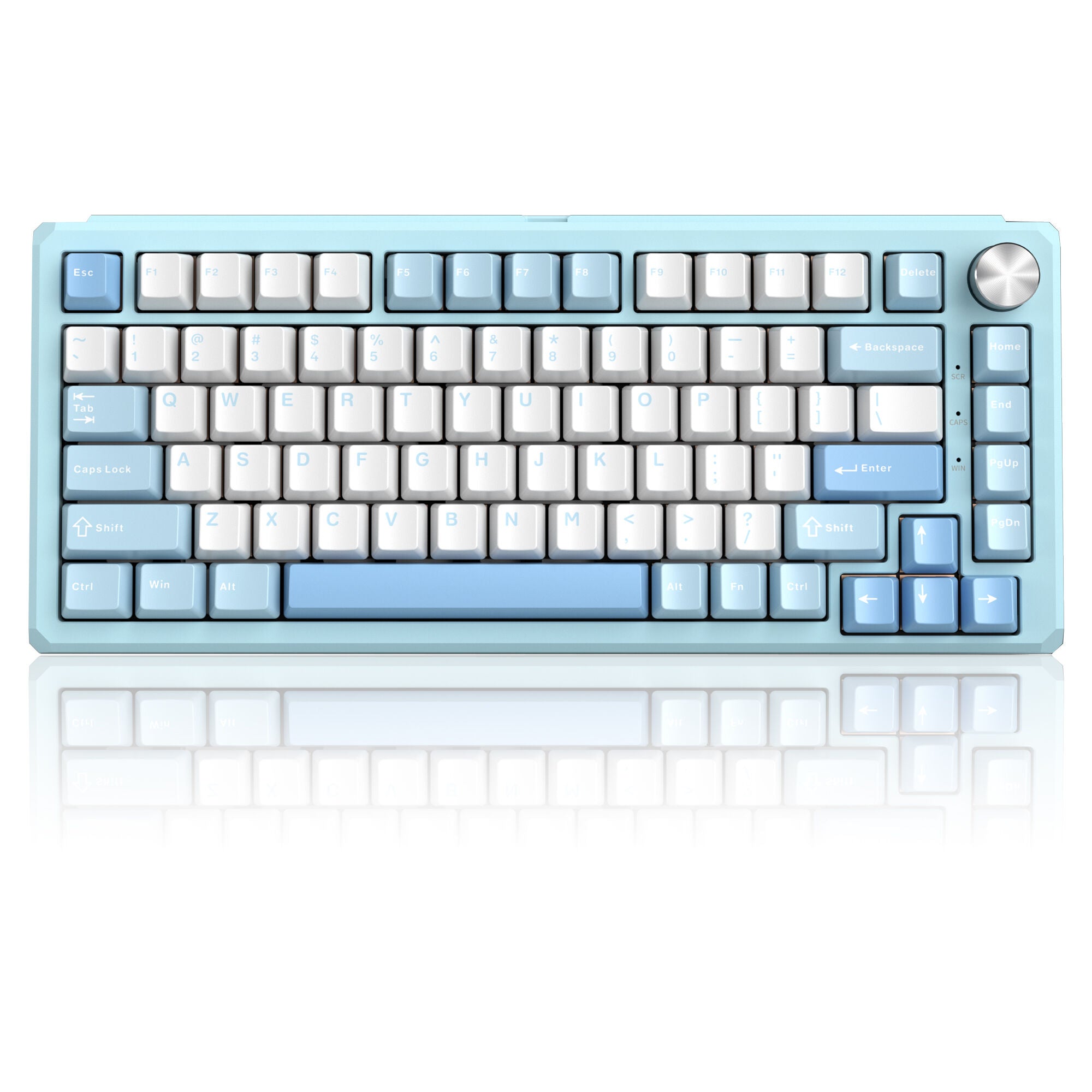 Magegee Captain75 Ice sea blue, Sunflower switch switch, 82 keys, PBT keycaps, RGB light Aluminum case Tri-mode mechanical keyboard
