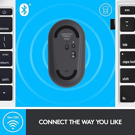 LOGITECH Pebble M350 Wireless Mouse - GRAPHITE