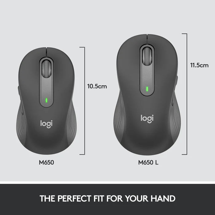 Logitech Signature M650 Wireless + Bluetooth Mouse