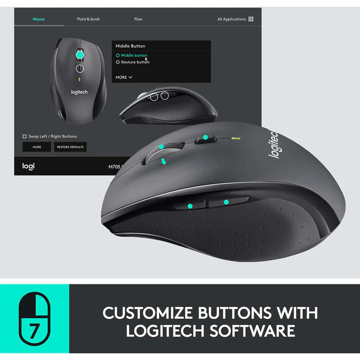 Logitech M705 Marathon Wireless Mouse