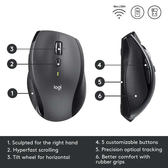Logitech M705 Marathon Wireless Mouse
