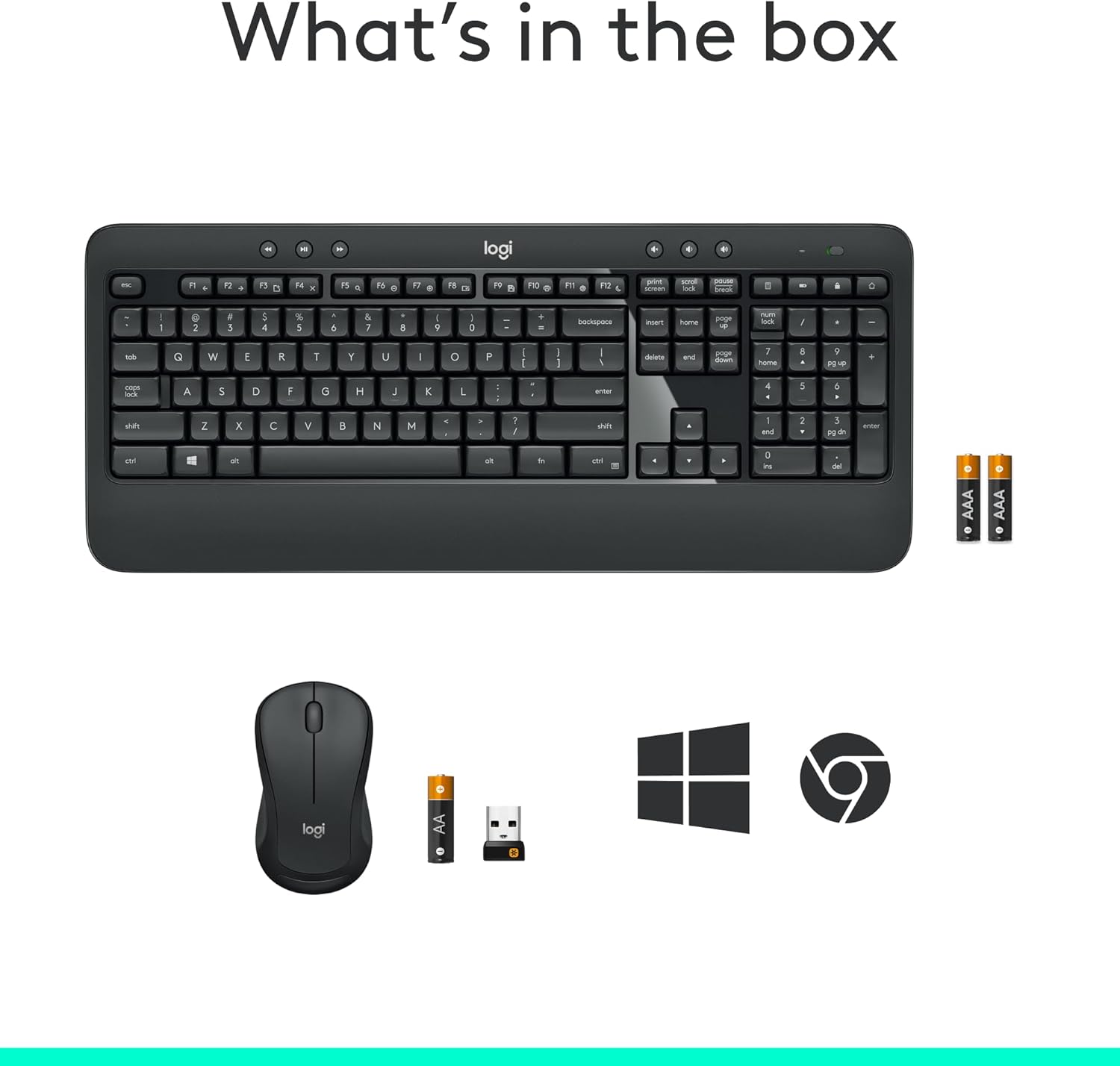 LOGITECH MK540 ADVANCED Wireless Keyboard and Mouse Combo