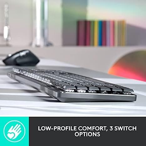 LOGITECH MX Mechanical Bluetooth illuminated keyboard-GRAPHITE-US INT'L-2.4GHZ/BT-N/A
