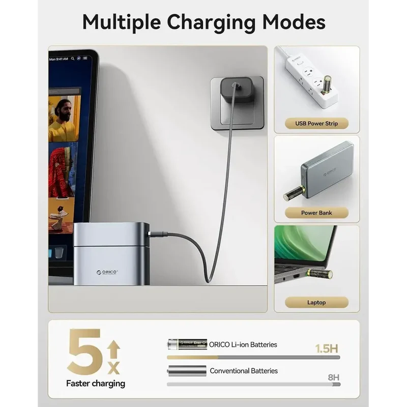 ORICO EG5A-UN AA Rechargeable Lithium Battery